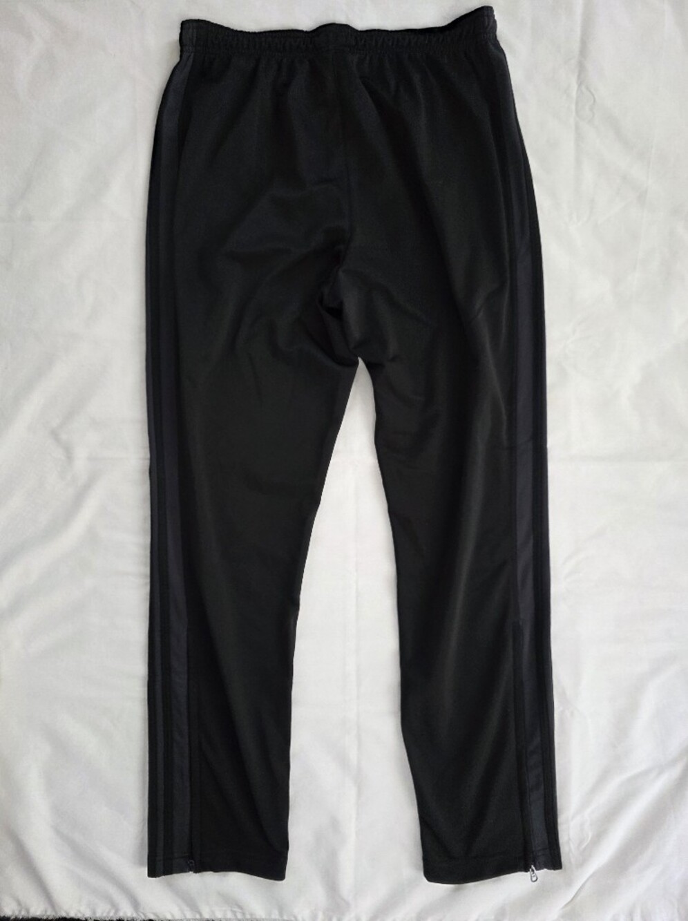 Adidas Primegreen Track Pant Black with Contrasting Grey w/ 3 Black Stripes - Picture 3 of 6